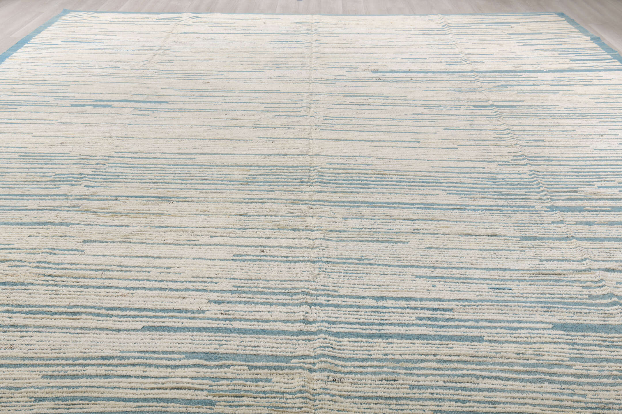 13' x 14' one-of-a-kind handmade vintage Tulu oversize rug. Color palette: dark gray, gainsboro, gray, light gray, off-white