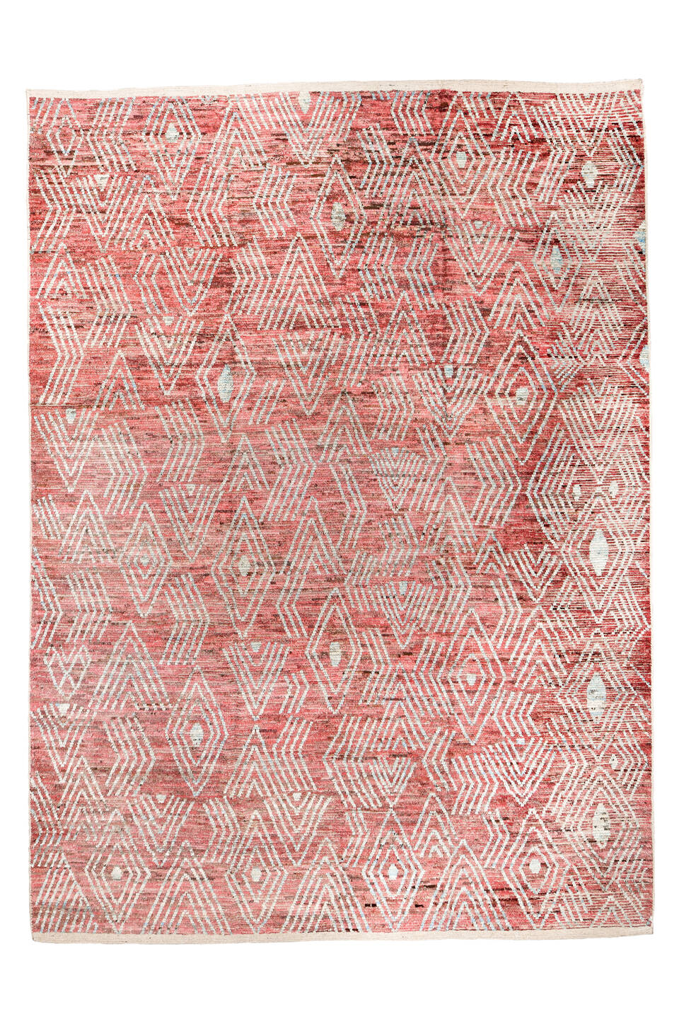 10' x 14' one-of-a-kind handmade vintage Tulu large size rug. Color palette: brown, dark gray, dim gray, gray, indian red