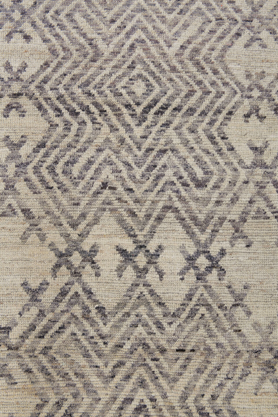 10' x 14' one-of-a-kind handmade vintage Khorassan large size rug. Color palette: ivory, charcoal, taupe, gray, cream, black