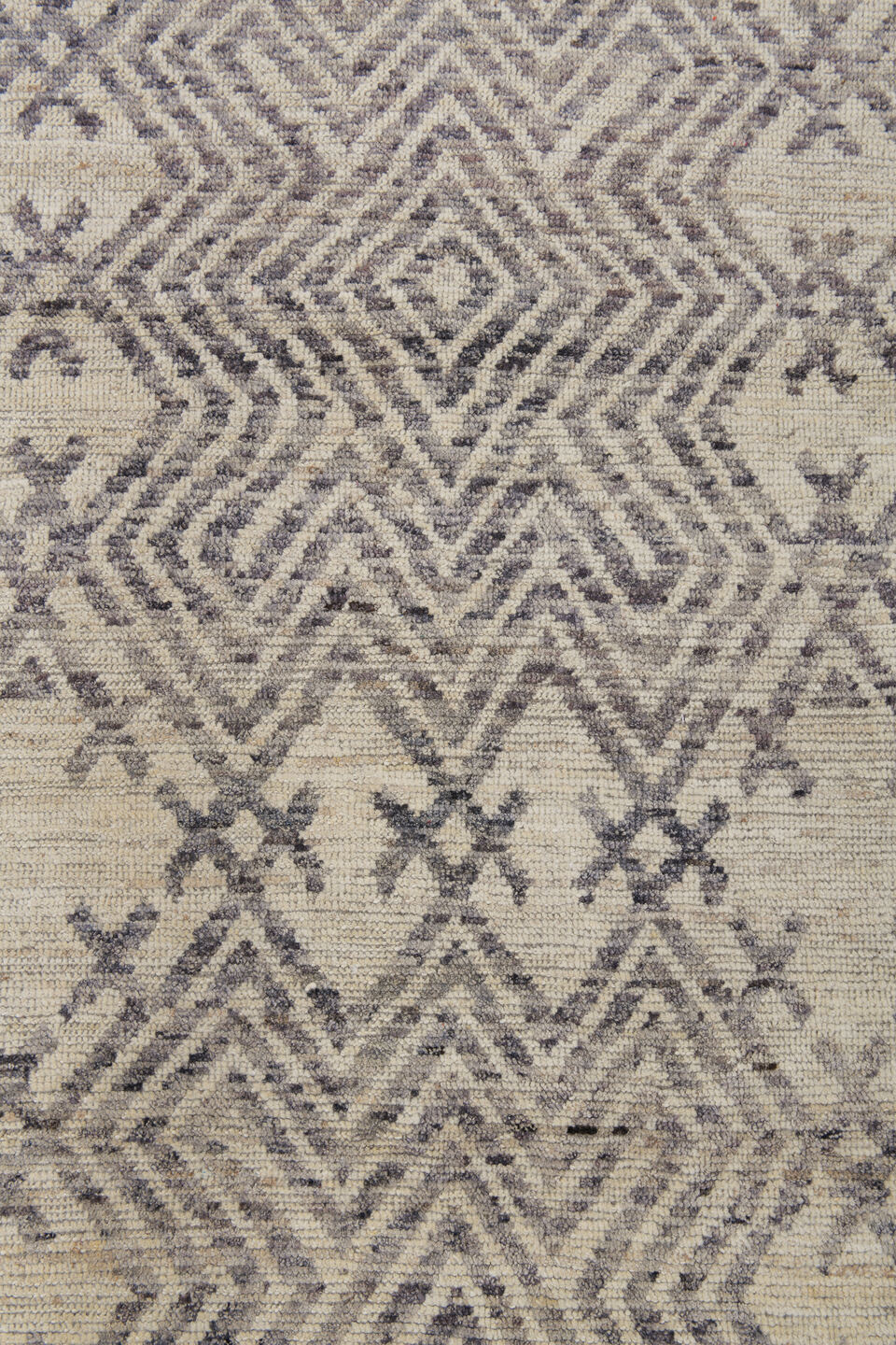 10' x 14' one-of-a-kind handmade vintage Khorassan large size rug. Color palette: brown, dim gray, gray, light gray