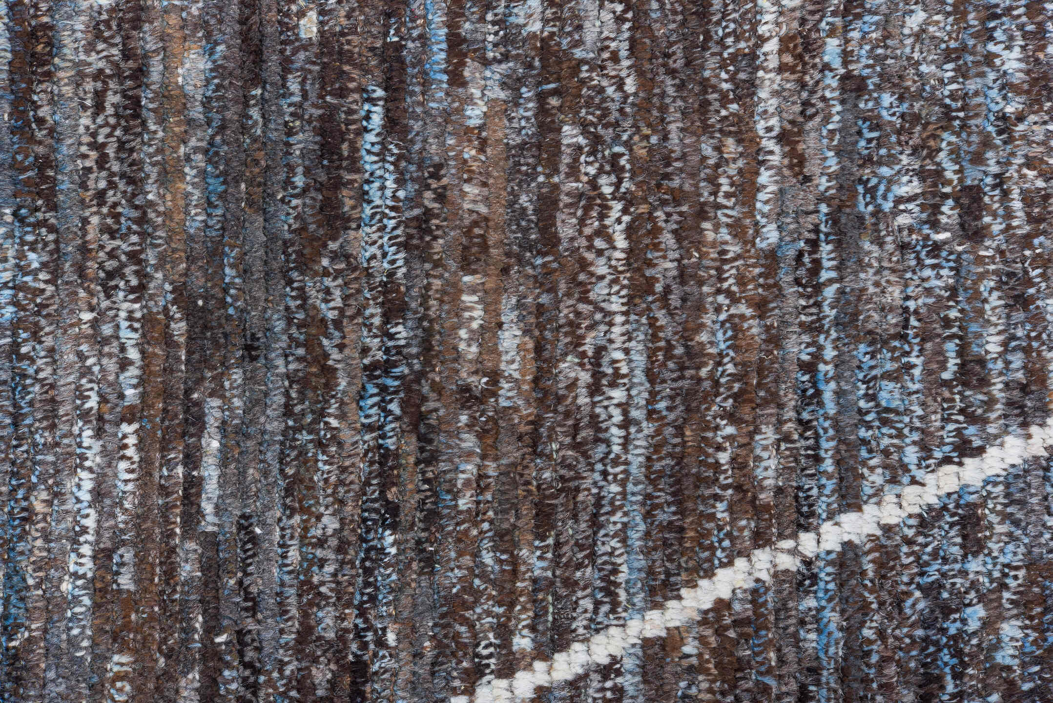 10' x 14' one-of-a-kind handmade vintage Tulu large size rug. Color palette: black, blue, dark gray, dim gray, gainsboro