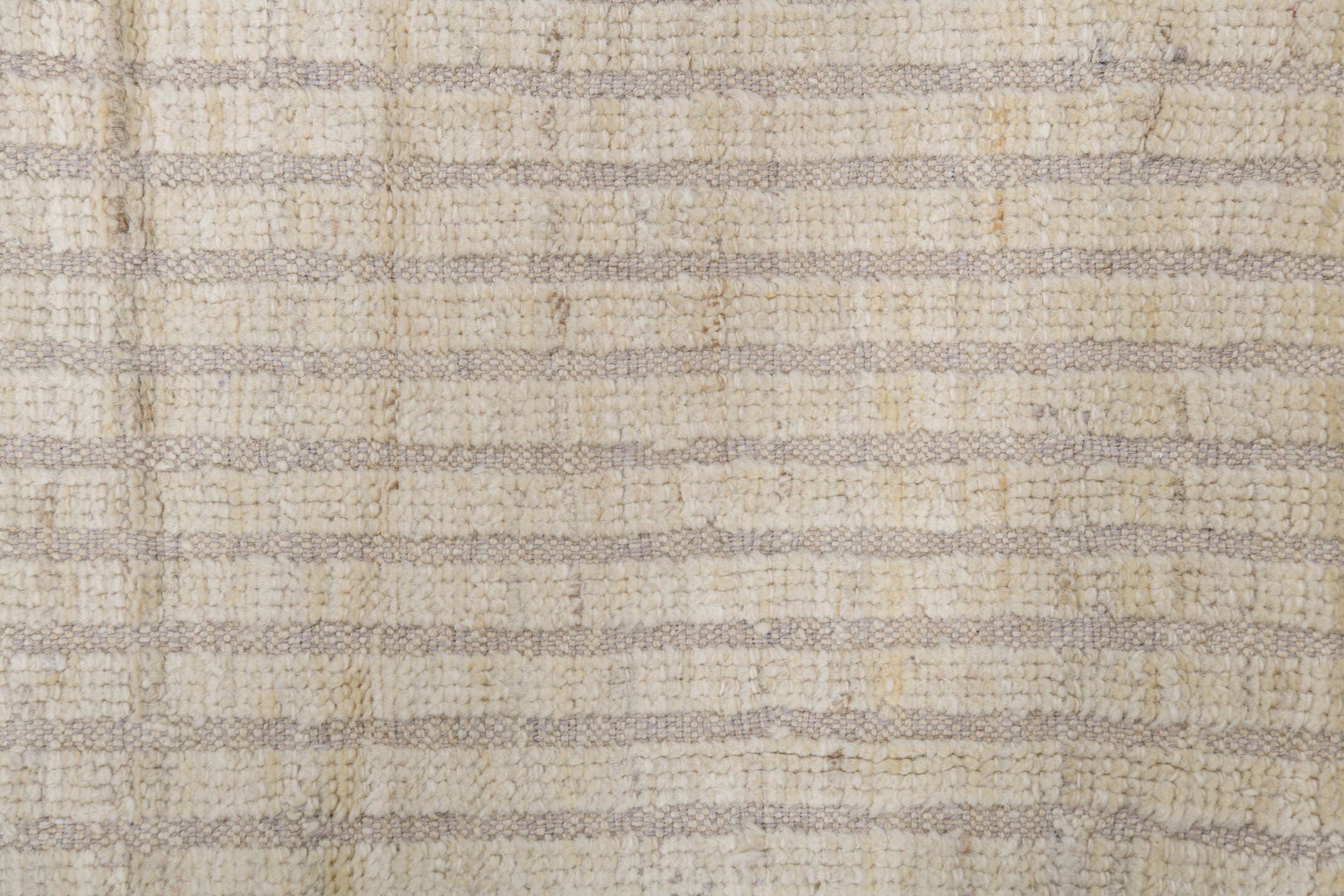 7' x 11' one-of-a-kind handmade vintage Tulu large size rug. Color palette: ivory, cream, beige, taupe, gray