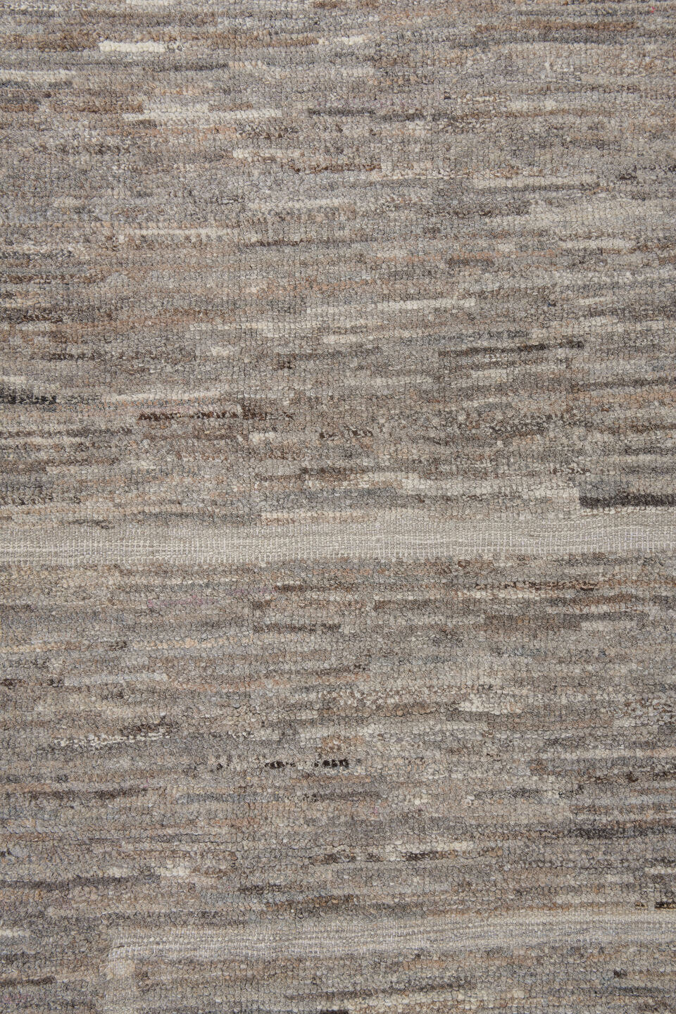 10' x 13' one-of-a-kind handmade vintage Tulu large size rug. Color palette: taupe, ivory, beige, cream, greige, camel, gray