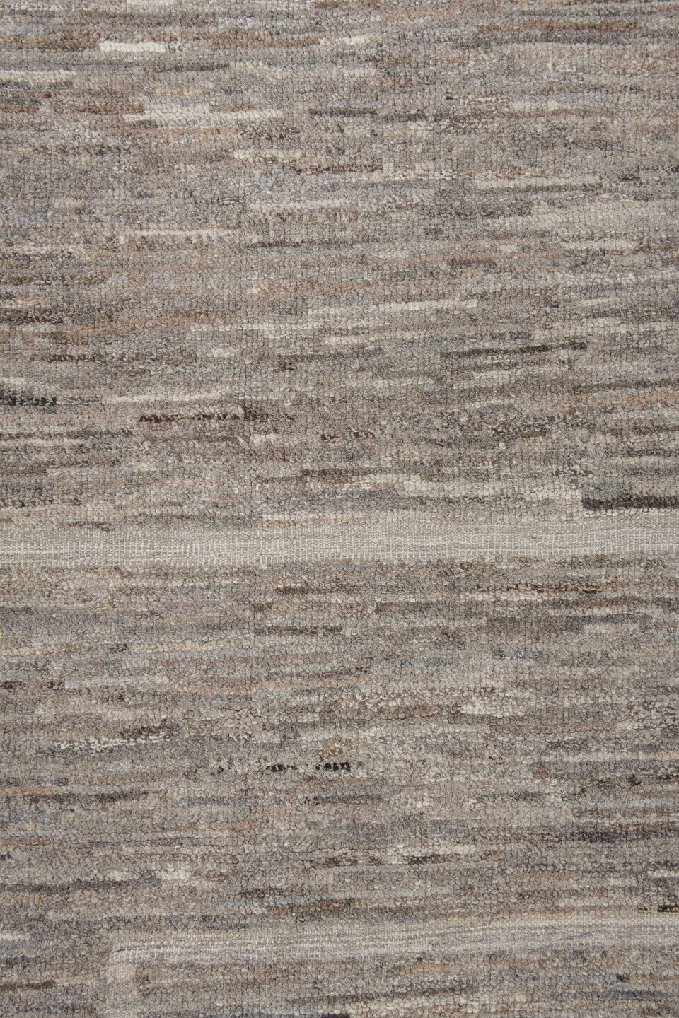 10' x 13' one-of-a-kind handmade vintage Tulu large size rug. Color palette: taupe, ivory, beige, cream, greige, camel, gray