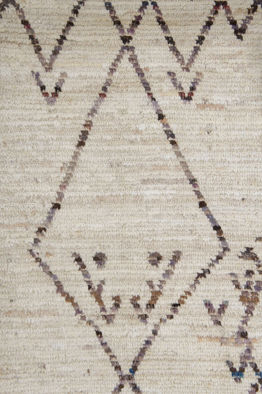 10' x 14' one-of-a-kind handmade vintage Tulu large size rug. Color palette: ivory, charcoal, taupe, brown, camel, gray