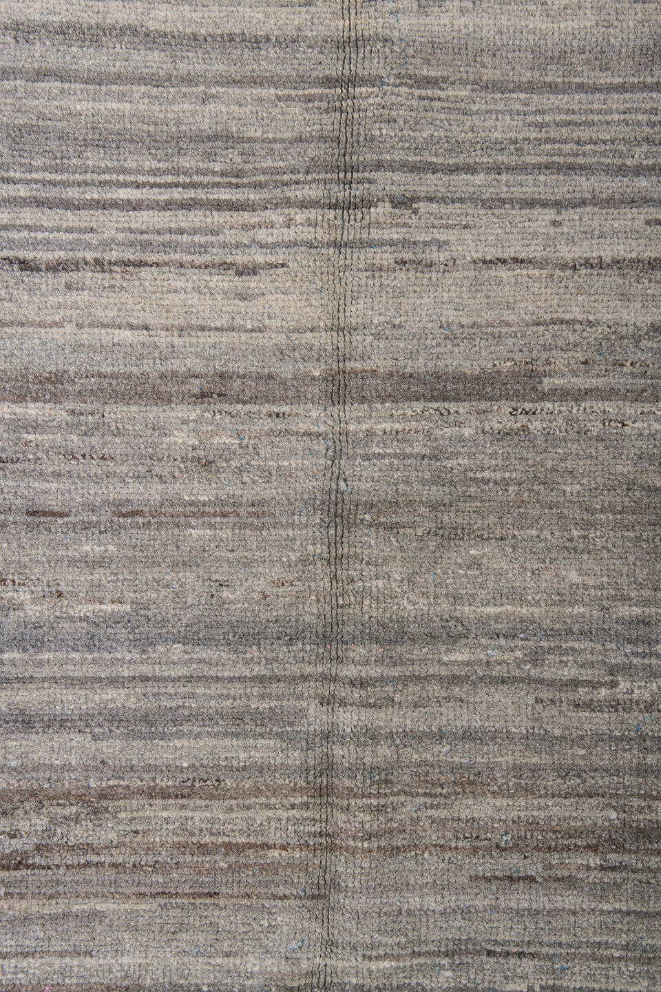 6' x 9' one-of-a-kind handmade vintage Tulu medium size rug. Color palette: blue, dark gray, gray, light gray, off-white
