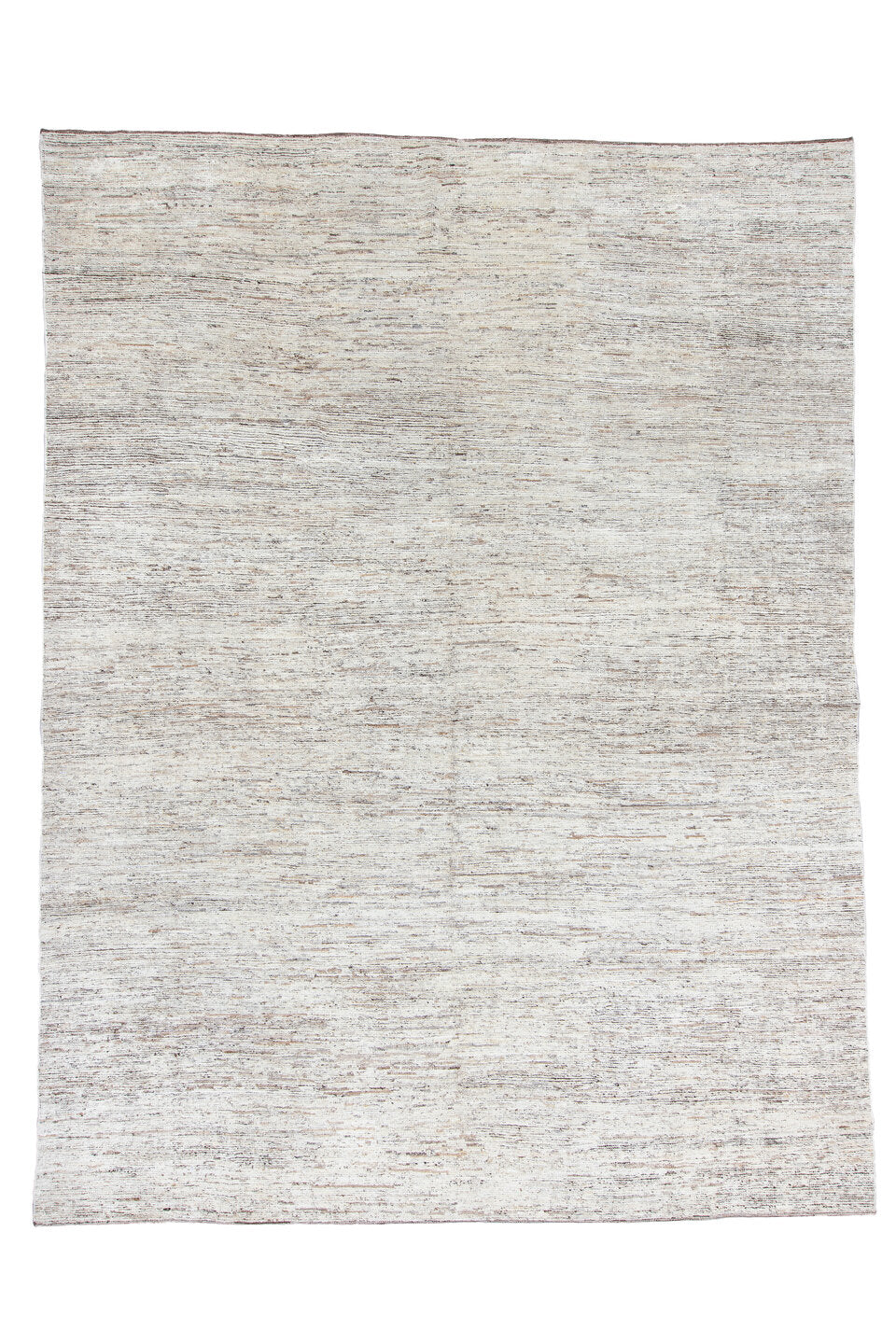 10' x 13' one-of-a-kind handmade vintage Tulu large size rug. Color palette: black, dark gray, gainsboro, gray, light gray