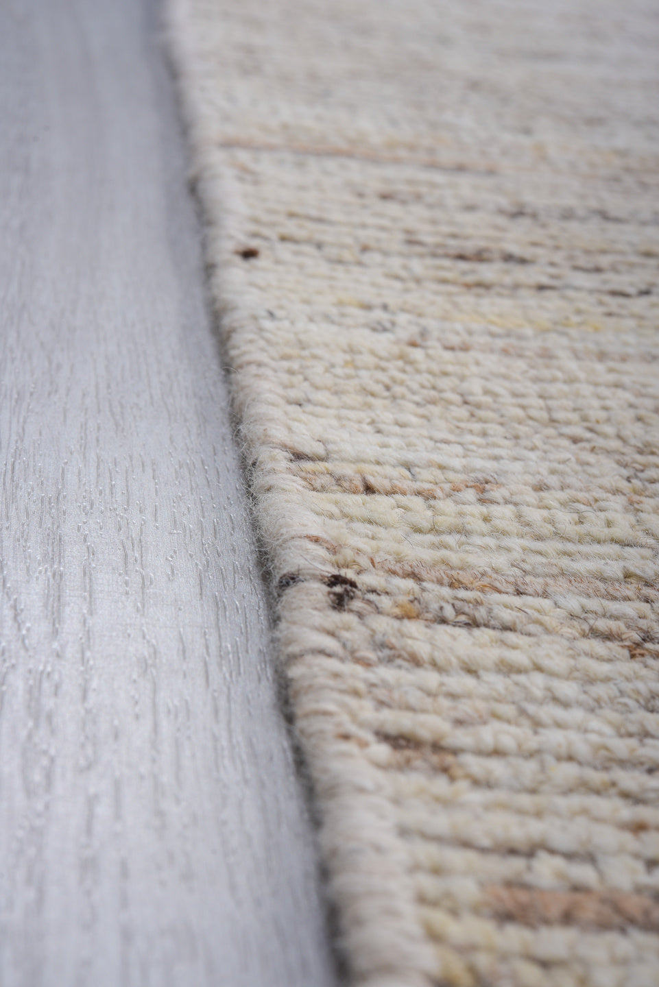 10' x 13' one-of-a-kind handmade vintage Tulu large size rug. Color palette: ivory, cream, taupe, beige, camel, light_brown