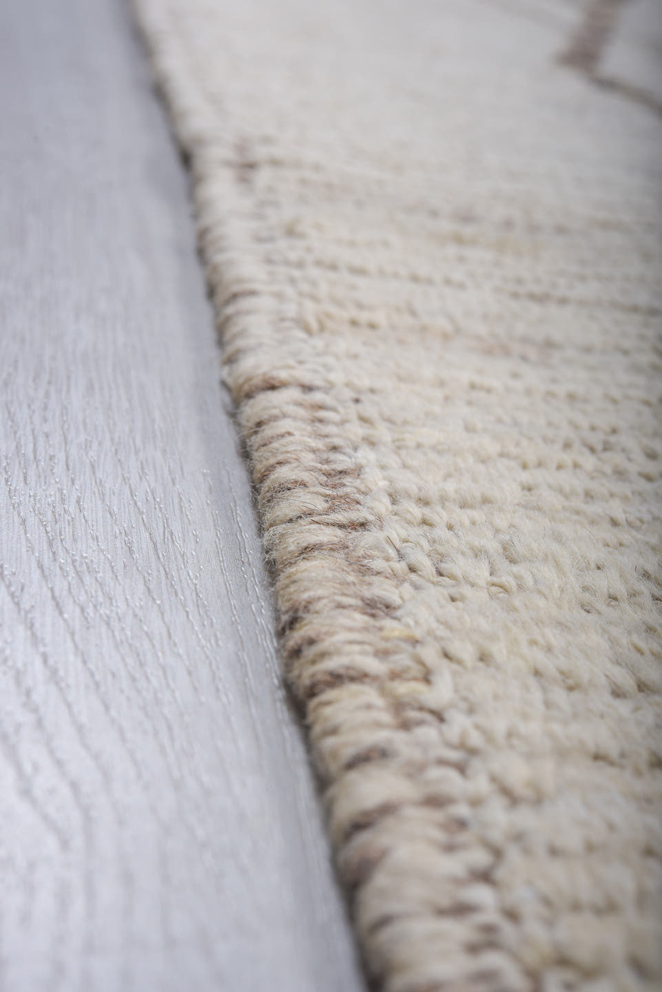 10' x 13' one-of-a-kind handmade vintage Tulu large size rug. Color palette: ivory, brown, taupe, camel, beige, gray