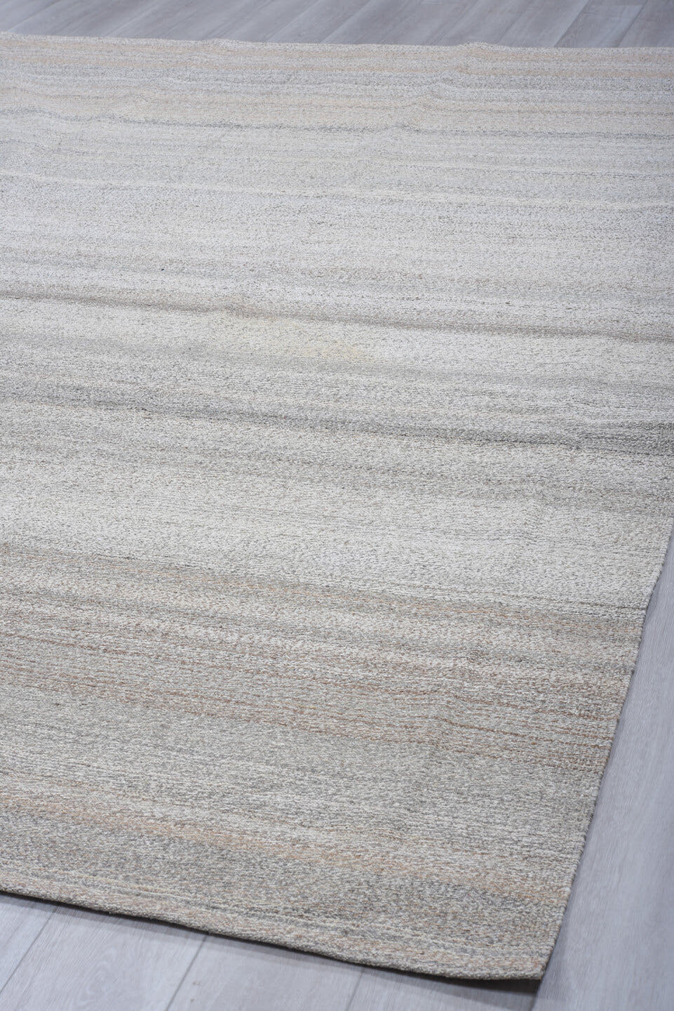 0' x 0' one-of-a-kind handmade vintage Kilim small size rug. Color palette: ivory, taupe, light_gray, beige, gray