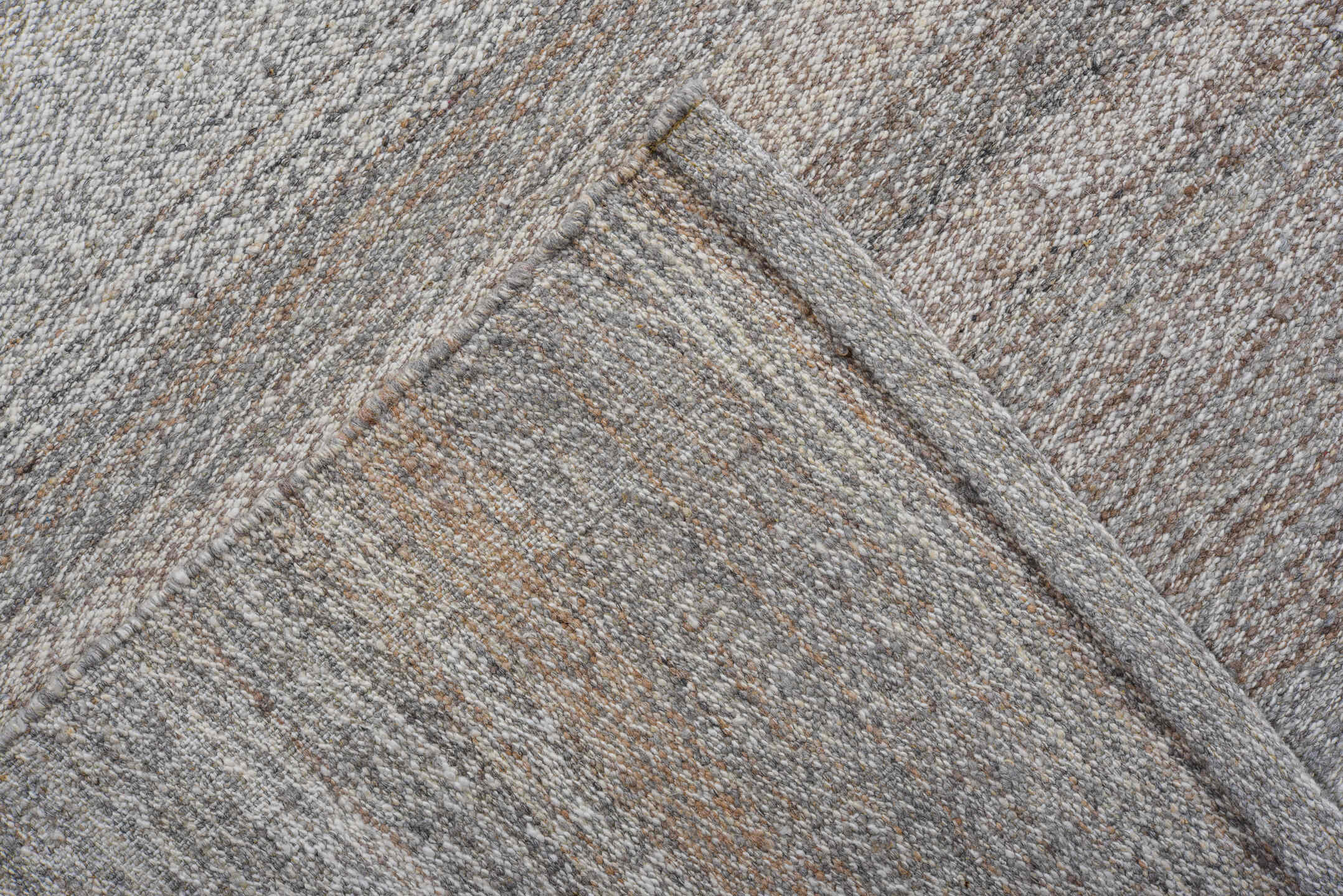 3' x 13' one-of-a-kind handmade vintage Kilim runner rug. Color palette: black, charcoal, dark gray, gainsboro, gray