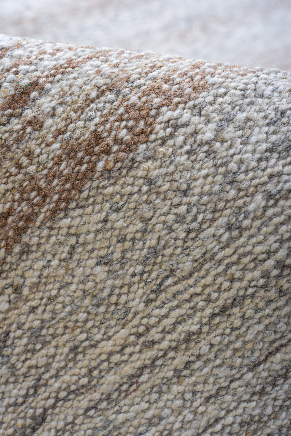 8' x 12' one-of-a-kind handmade vintage Kilim large size rug. Color palette: ivory, beige, cream, taupe, gray