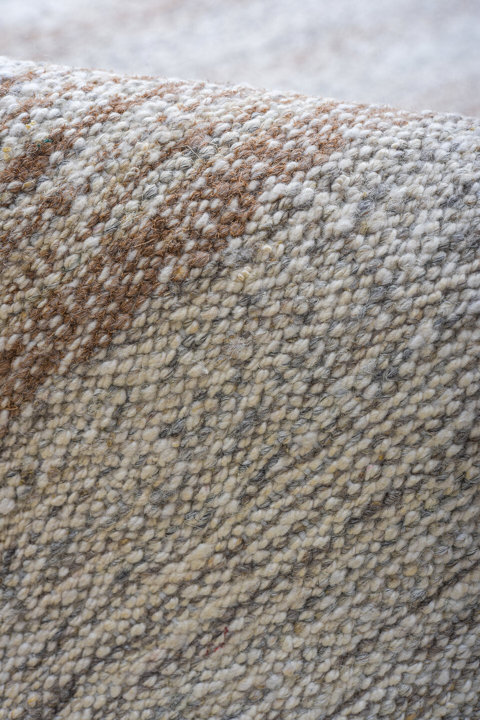 8' x 12' one-of-a-kind handmade vintage Kilim large size rug. Color palette: ivory, beige, cream, taupe, gray