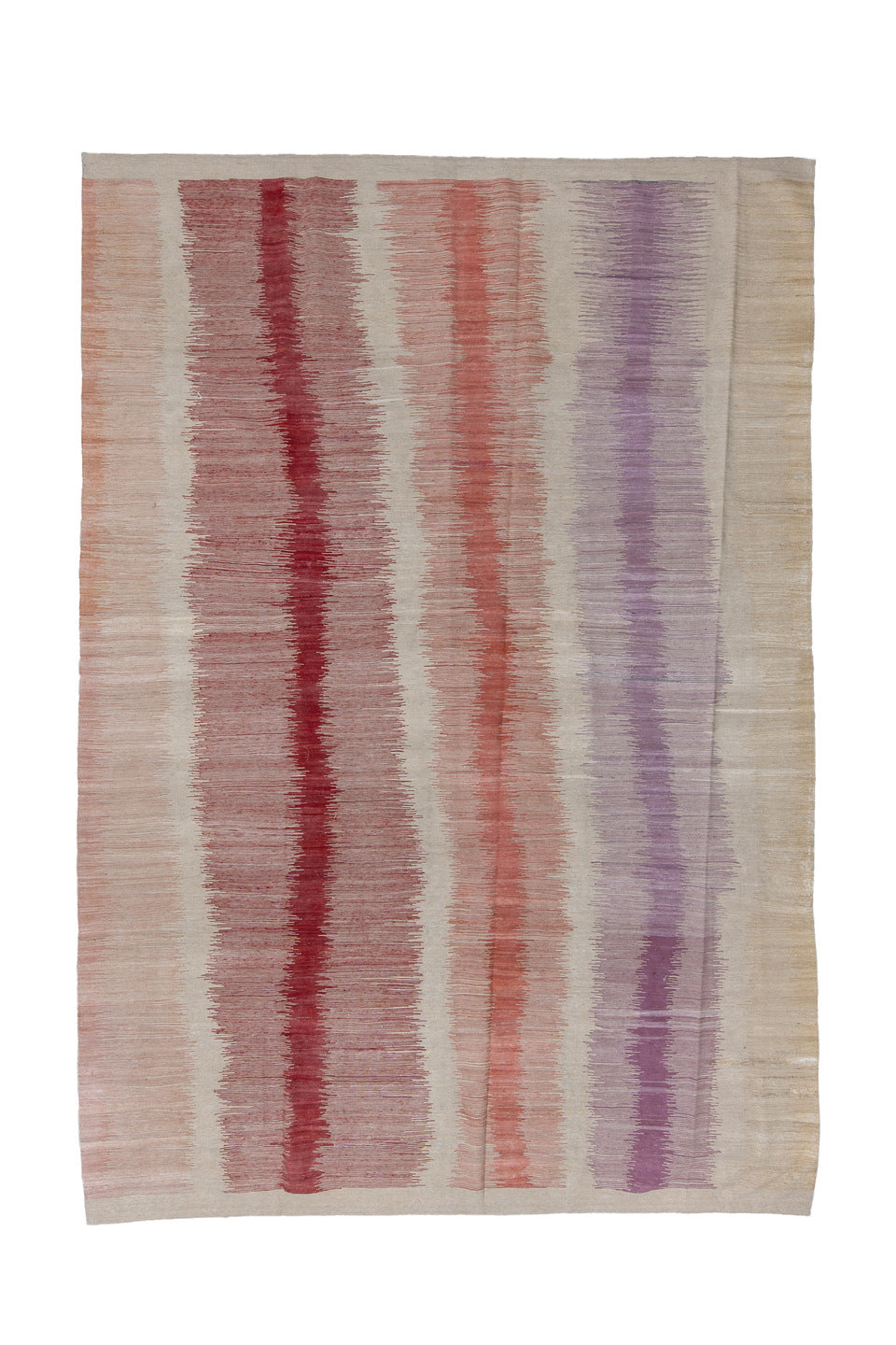 8' x 12' one-of-a-kind handmade vintage Kilim large size rug. Color palette: black, brown, charcoal, gray, light blue