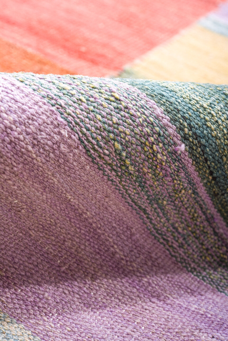 8' x 12' one-of-a-kind handmade vintage Kilim large size rug. Color palette: blue, brown, dark gray, gainsboro, gray