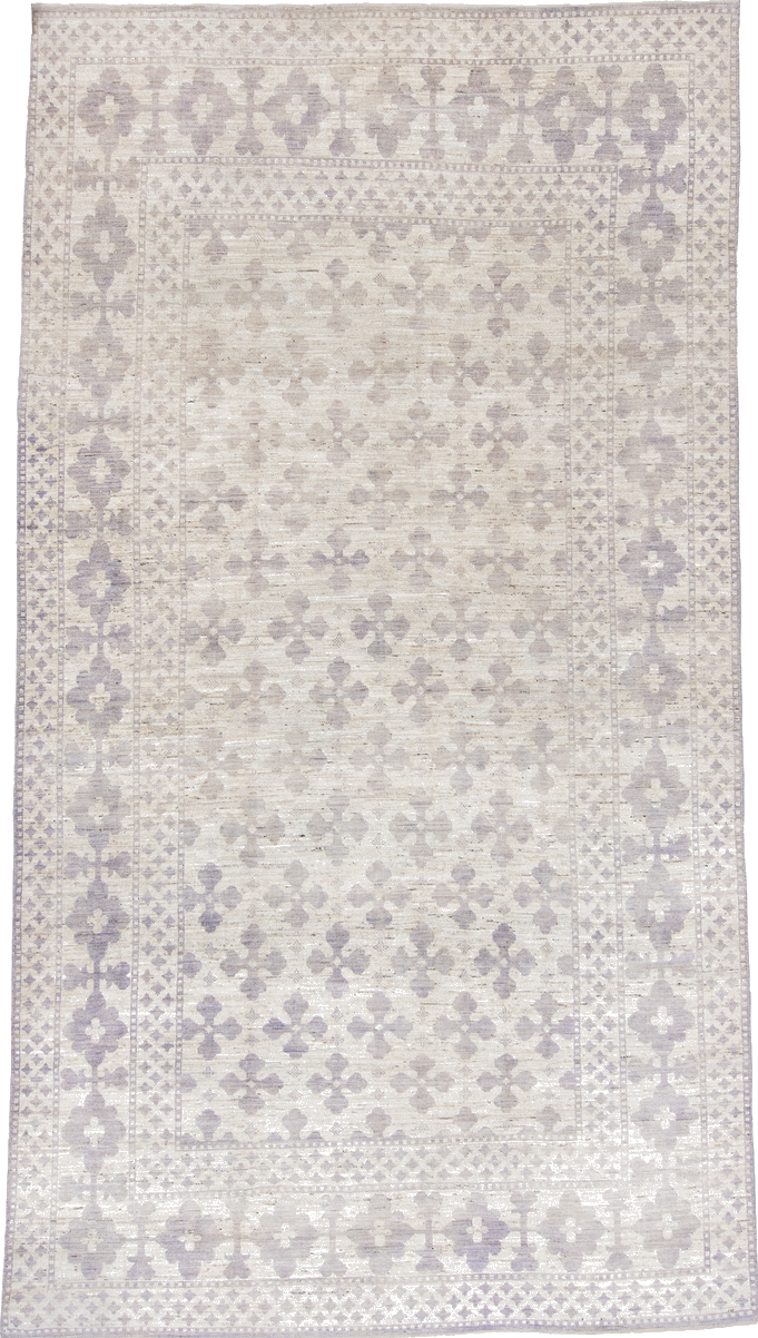 9' x 12' one-of-a-kind handmade vintage Tulu large size rug. Color palette: black, charcoal, dark gray, gainsboro, gray