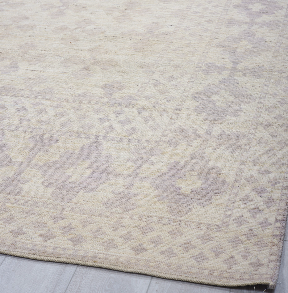 9' x 12' one-of-a-kind handmade vintage Tulu large size rug. Color palette: black, charcoal, dark gray, gainsboro, gray