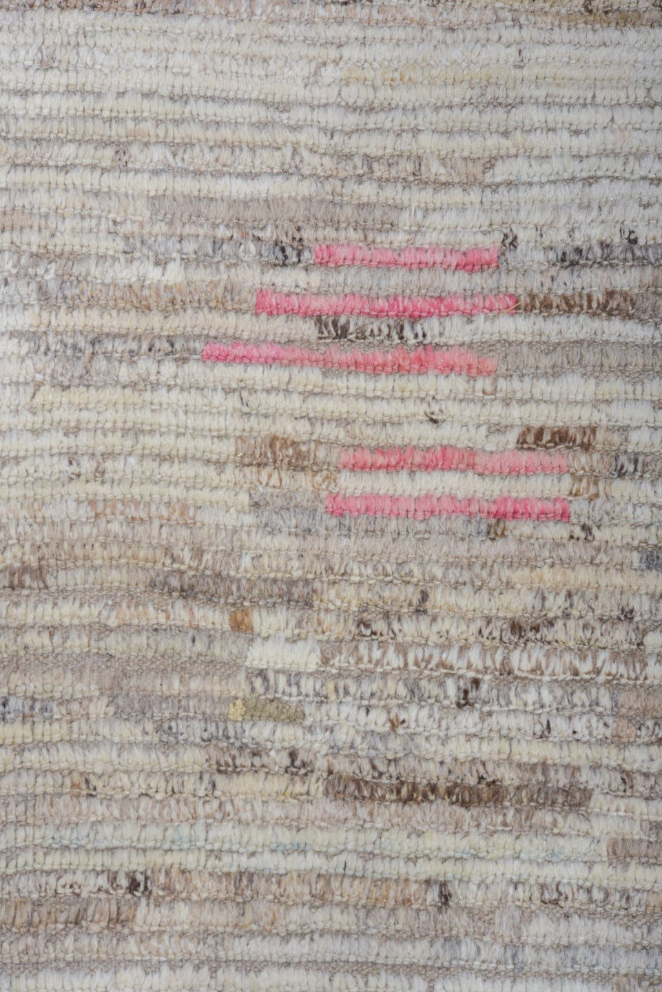 11' x 14' one-of-a-kind handmade vintage Tulu oversize rug. Color palette: ivory, taupe, gray, cream, camel, blush