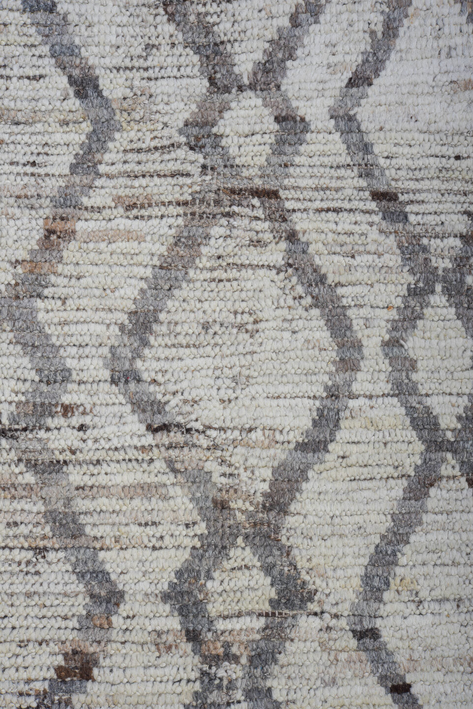 10' x 13' one-of-a-kind handmade vintage Tulu large size rug. Color palette: dark gray, dim gray, gainsboro, gray