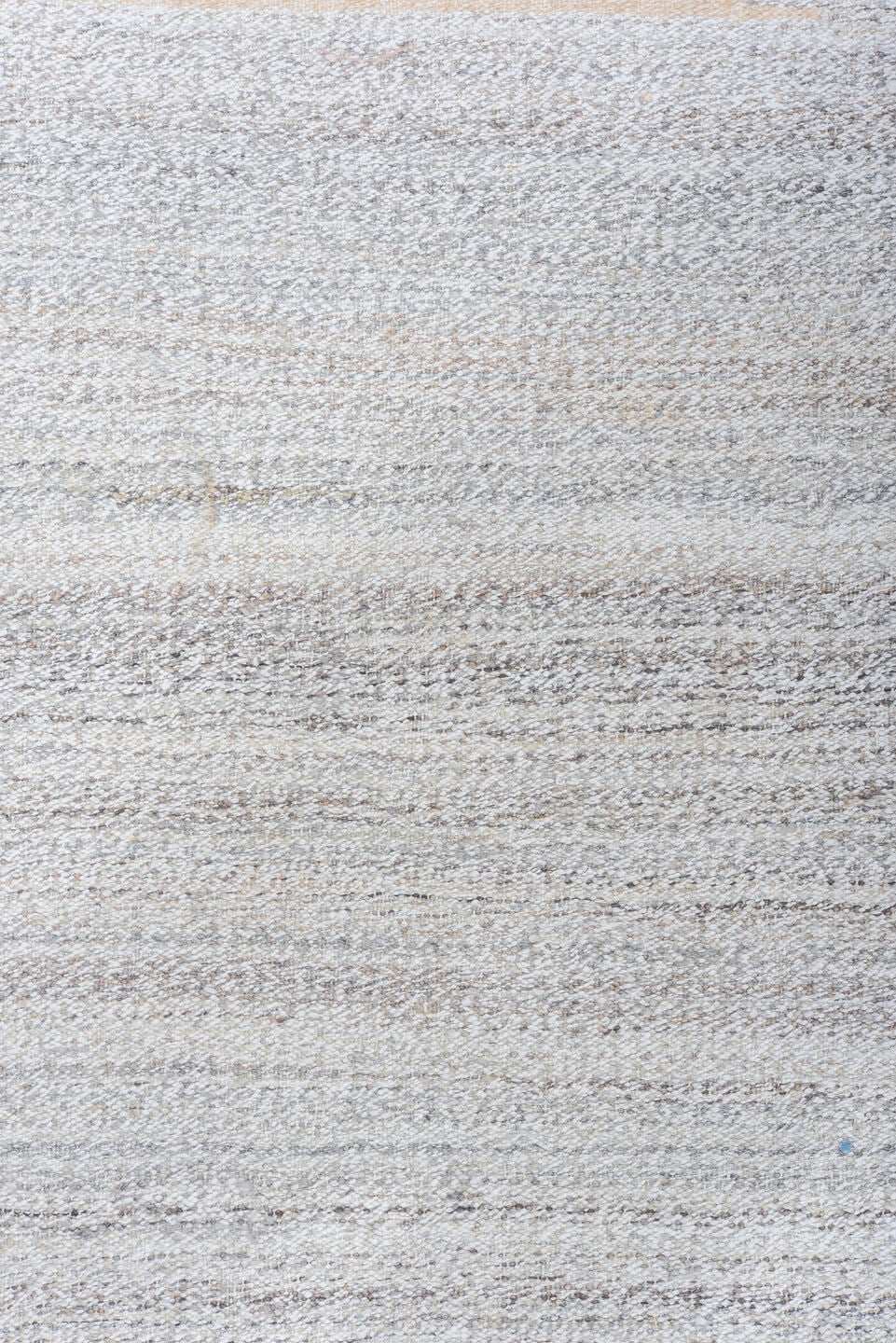 8' x 11' one-of-a-kind handmade vintage Kilim large size rug. Color palette: light gray, ivory, charcoal, beige, taupe, gray