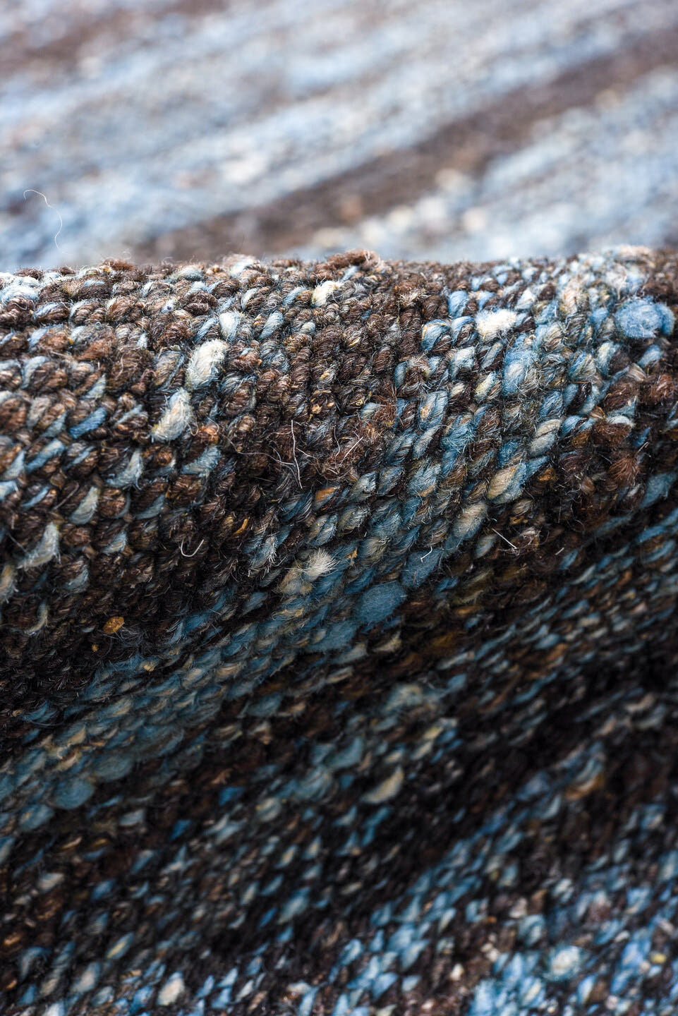 9' x 12' one-of-a-kind handmade vintage Kilim large size rug. Color palette: slate, blue, charcoal, steel blue, gray, black