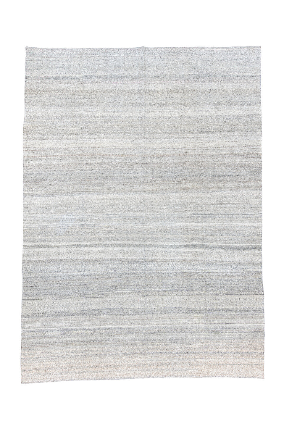 9' x 12' one-of-a-kind handmade vintage Kilim large size rug. Color palette: black, blue, dark gray, dim gray, gainsboro