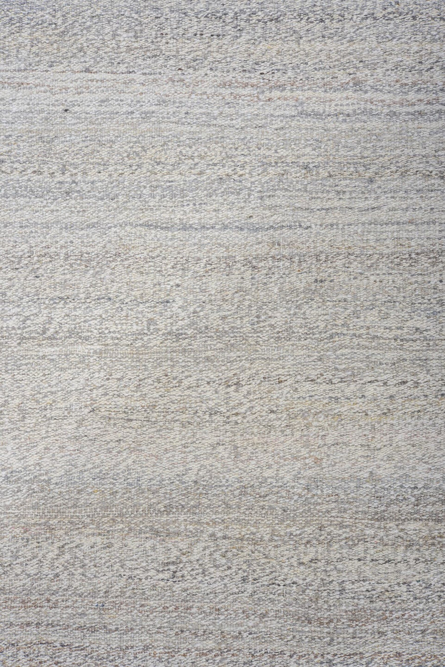 9' x 12' one-of-a-kind handmade vintage Kilim large size rug. Color palette: ivory, light gray, cream, taupe, beige, gray