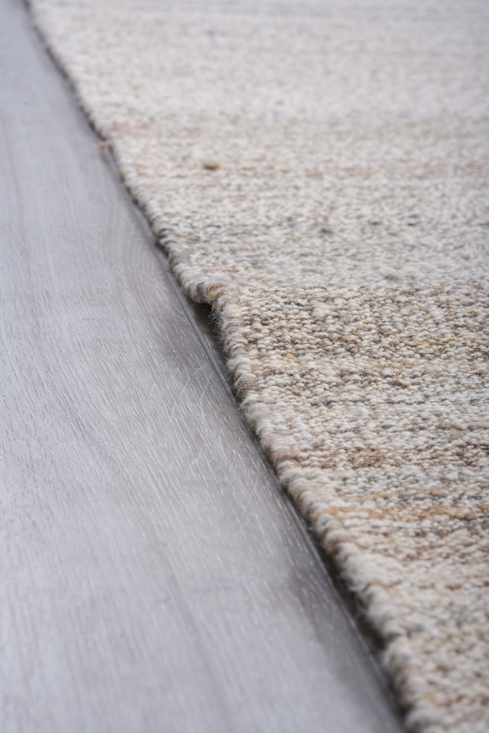 9' x 12' one-of-a-kind handmade vintage Kilim large size rug. Color palette: ivory, light gray, cream, taupe, beige, gray