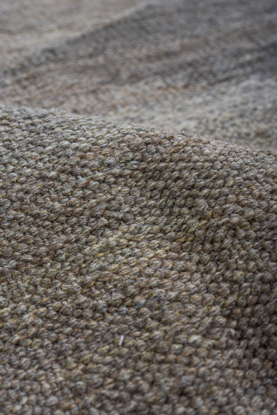 9' x 12' one-of-a-kind handmade vintage Kilim large size rug. Color palette: gray, ivory, taupe, charcoal, greige, beige