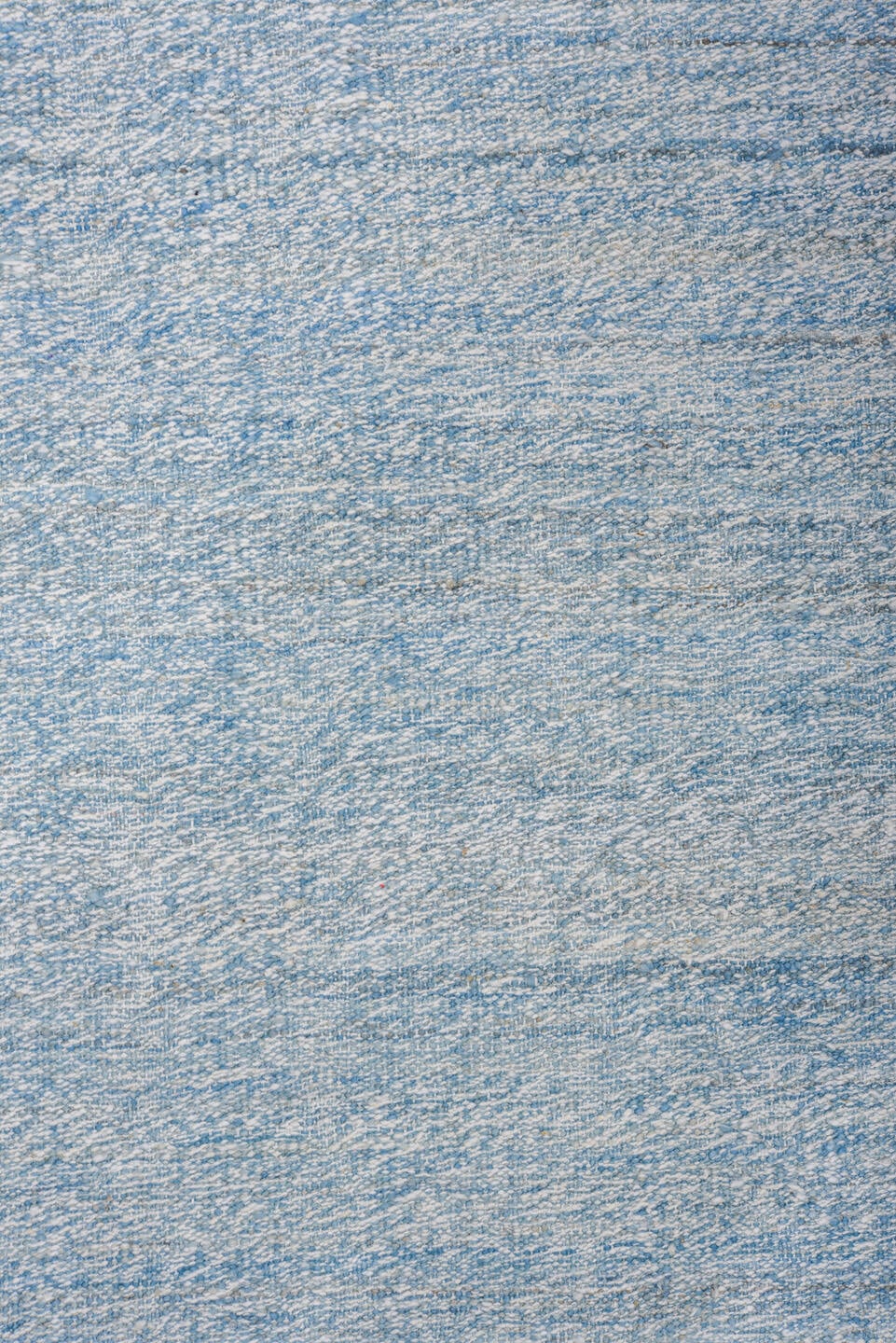 9' x 12' one-of-a-kind handmade vintage Kilim large size rug. Color palette: sky blue, ivory, pale blue, cream, taupe