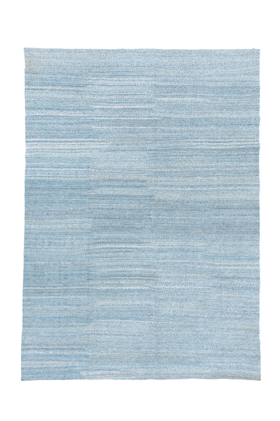 9' x 14' one-of-a-kind handmade vintage Kilim large size rug. Color palette: blue, dark gray, dim gray, gainsboro, gray