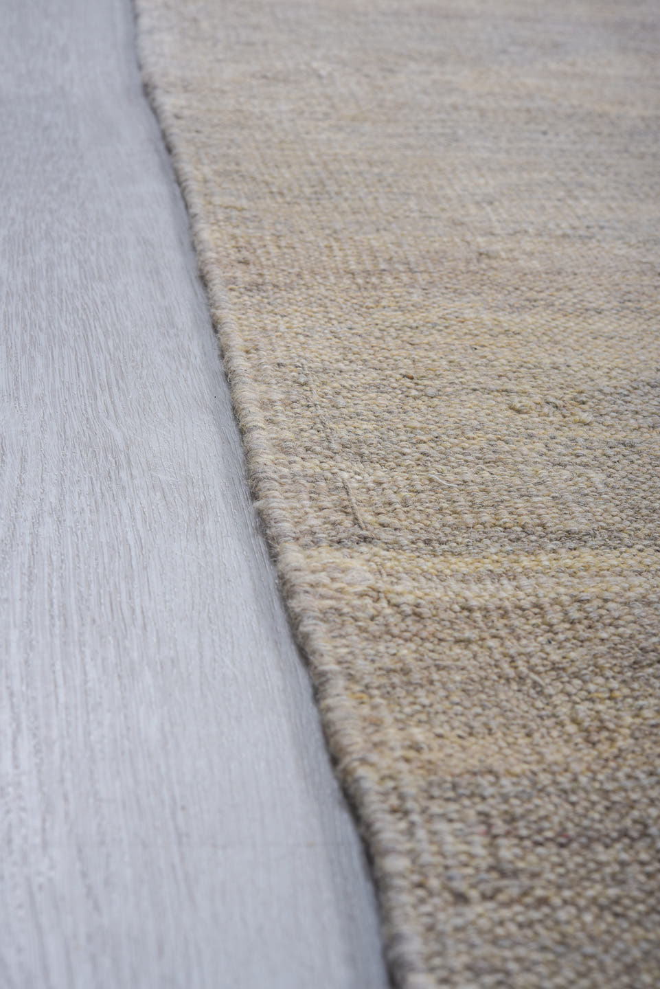 8' x 12' one-of-a-kind handmade vintage Kilim large size rug. Color palette: gray, ivory, taupe, beige, greige, brown