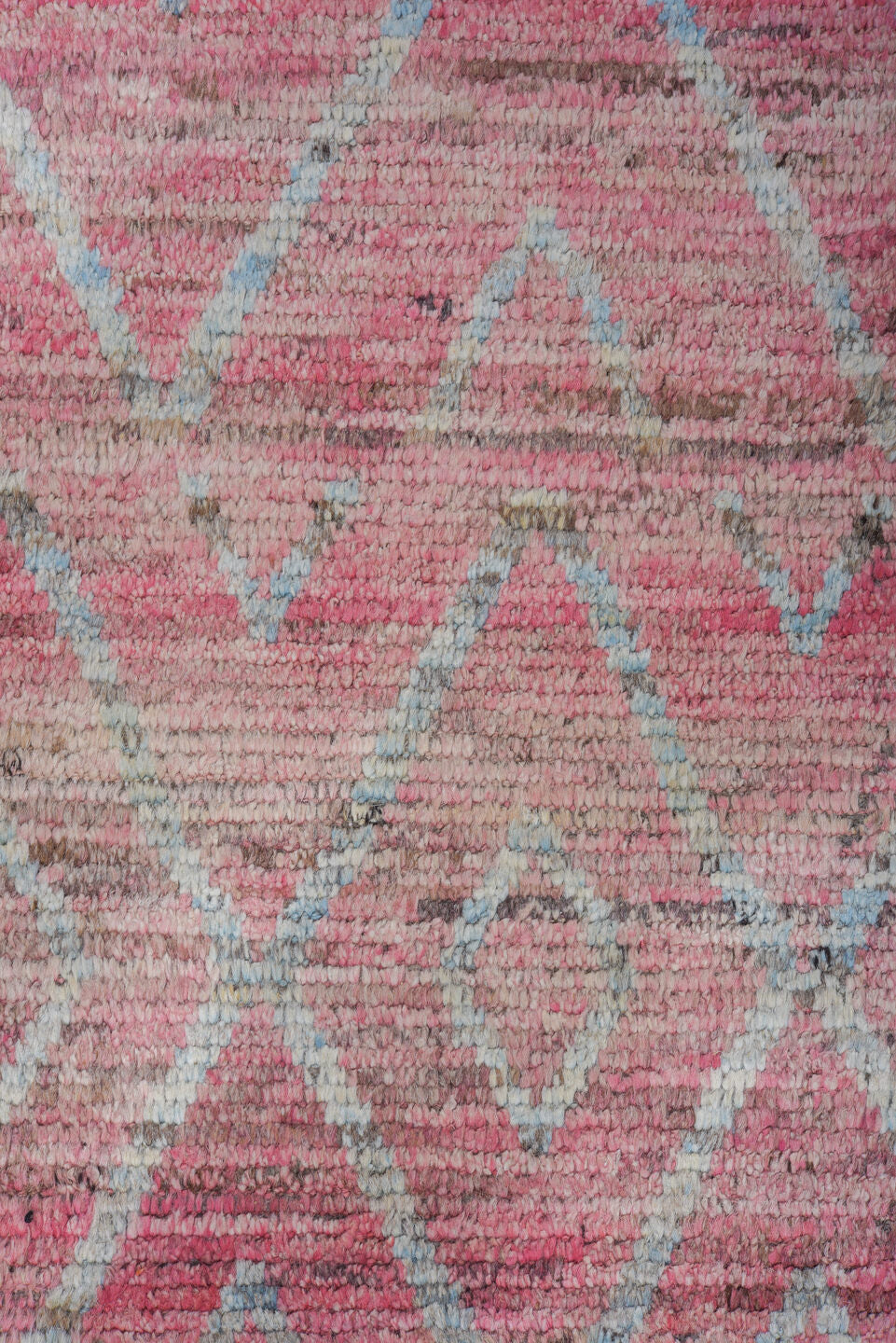 9' x 12' one-of-a-kind handmade vintage Tulu large size rug. Color palette: brown, dark gray, gray, light gray