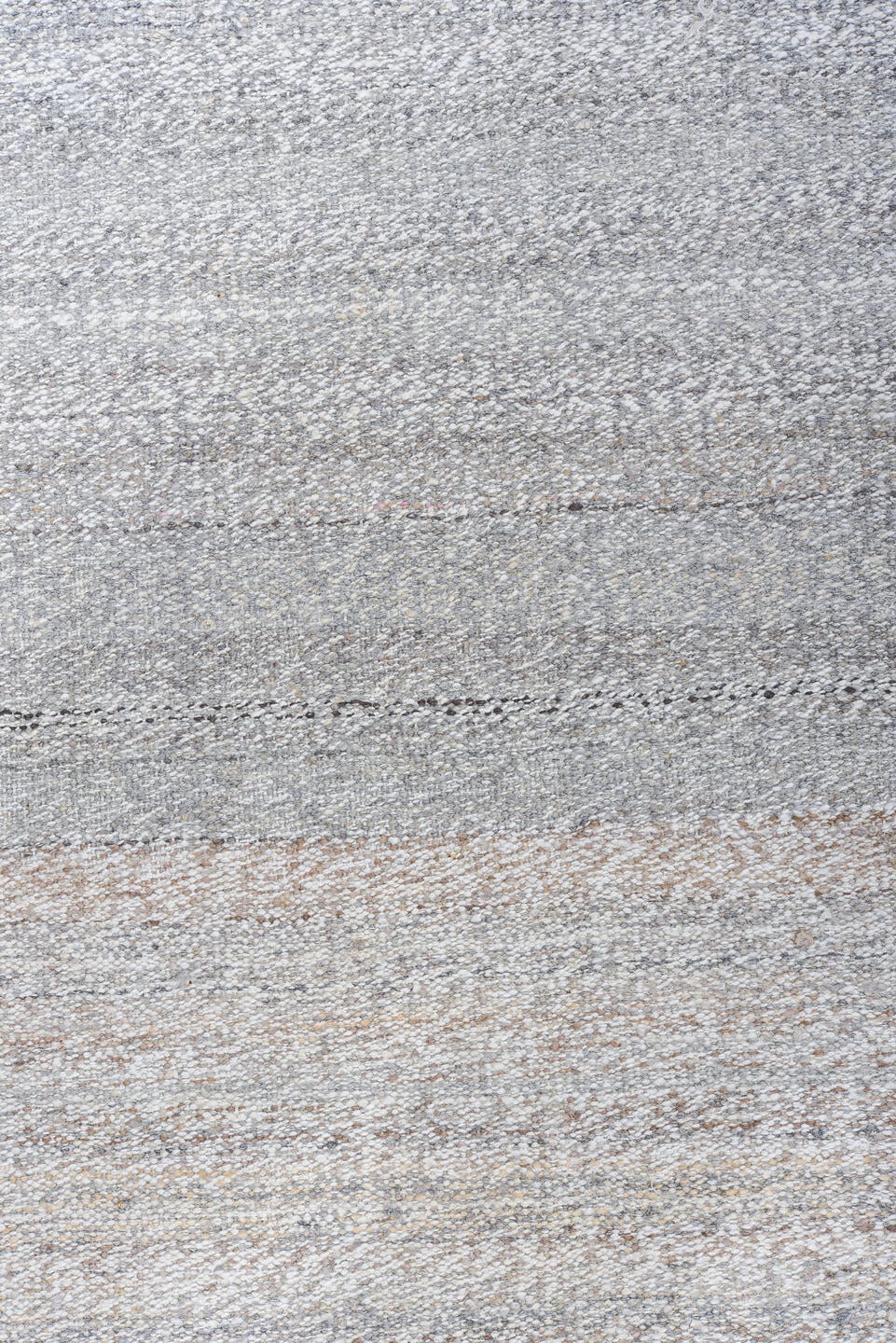 8' x 10' one-of-a-kind handmade vintage Kilim large size rug. Color palette: ivory, light gray, taupe, greige, beige, gray