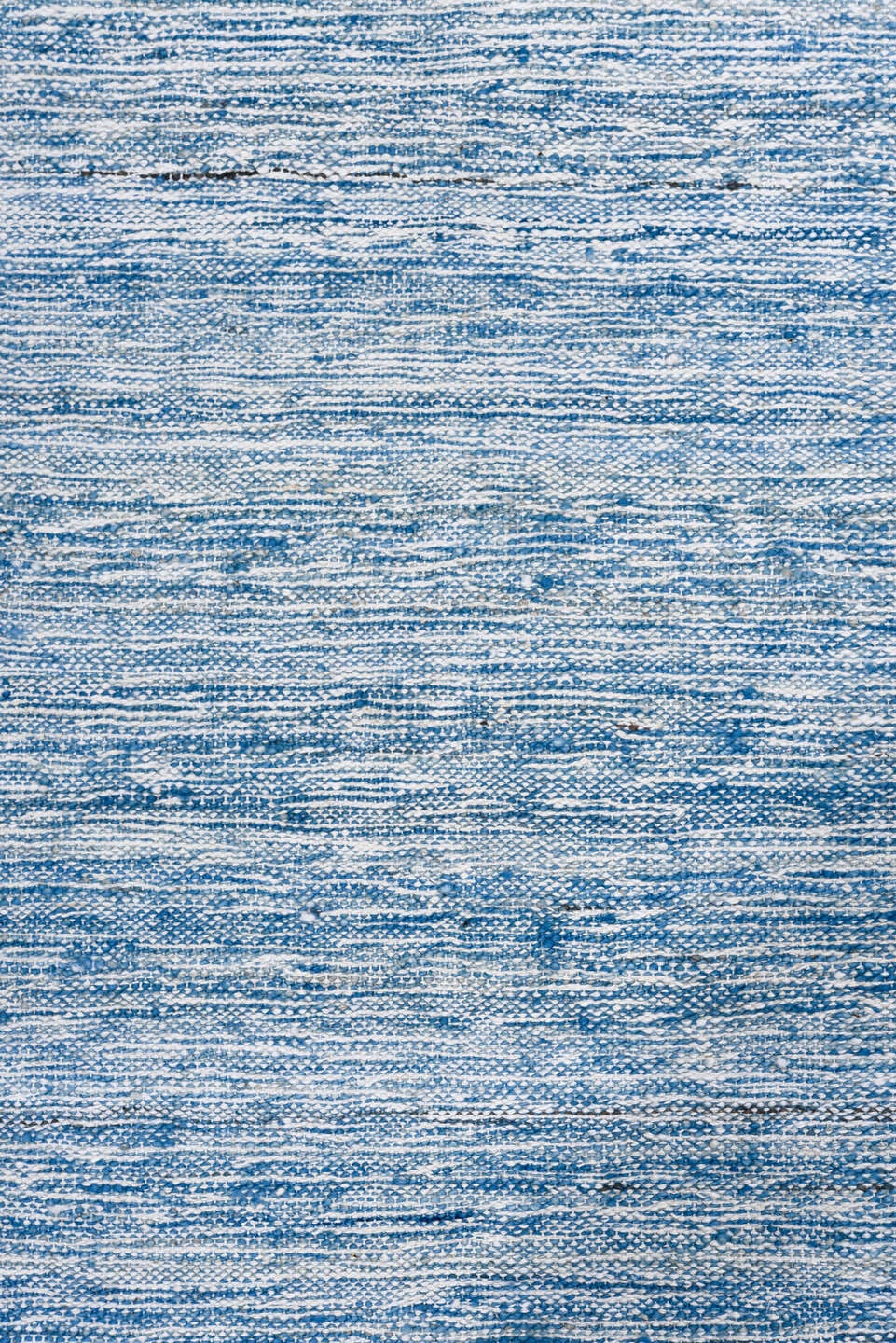 2' x 9' one-of-a-kind handmade vintage Kilim runner rug. Color palette: blue, ivory, sky blue, light blue