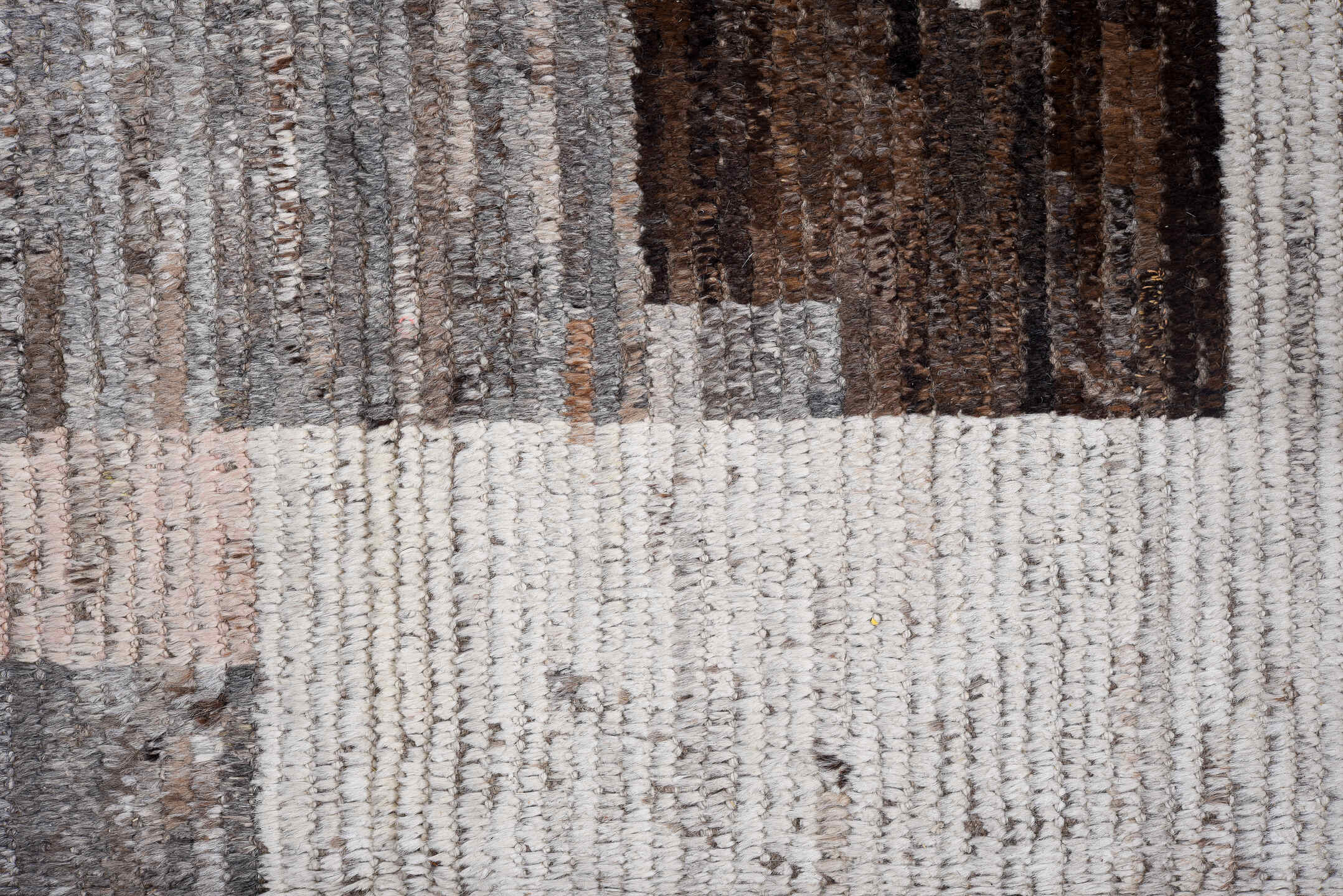 9' x 11' one-of-a-kind handmade vintage Tulu large size rug. Color palette: black, blue, dark gray, dim gray, gainsboro