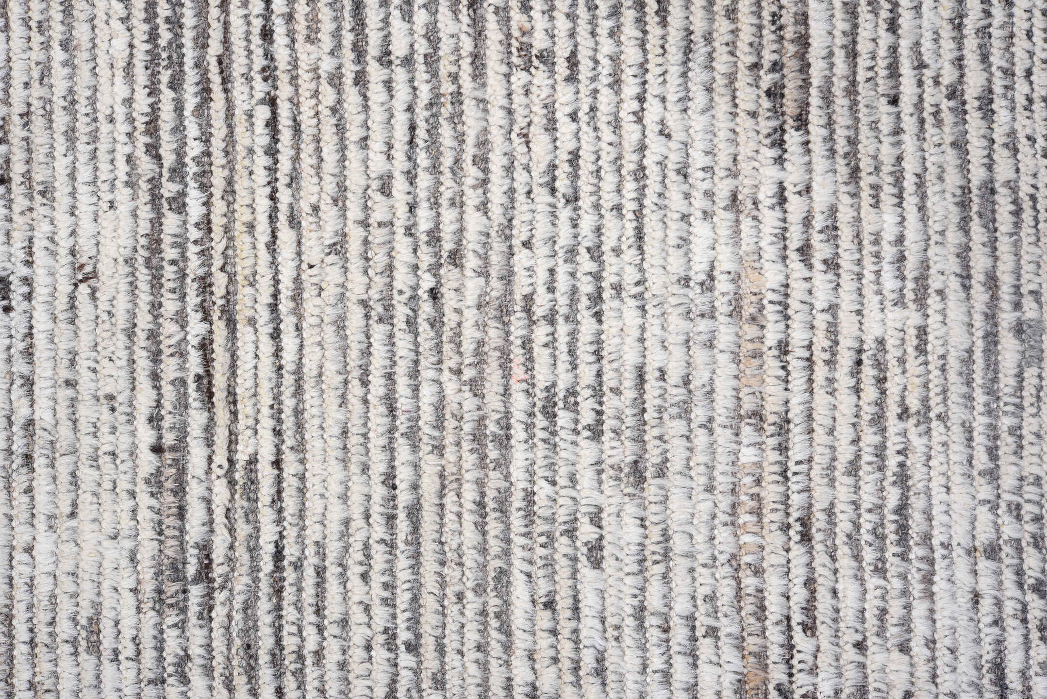 3' x 11' one-of-a-kind handmade vintage Tulu runner rug. Color palette: light gray, gray, off-white, blue, black, silver