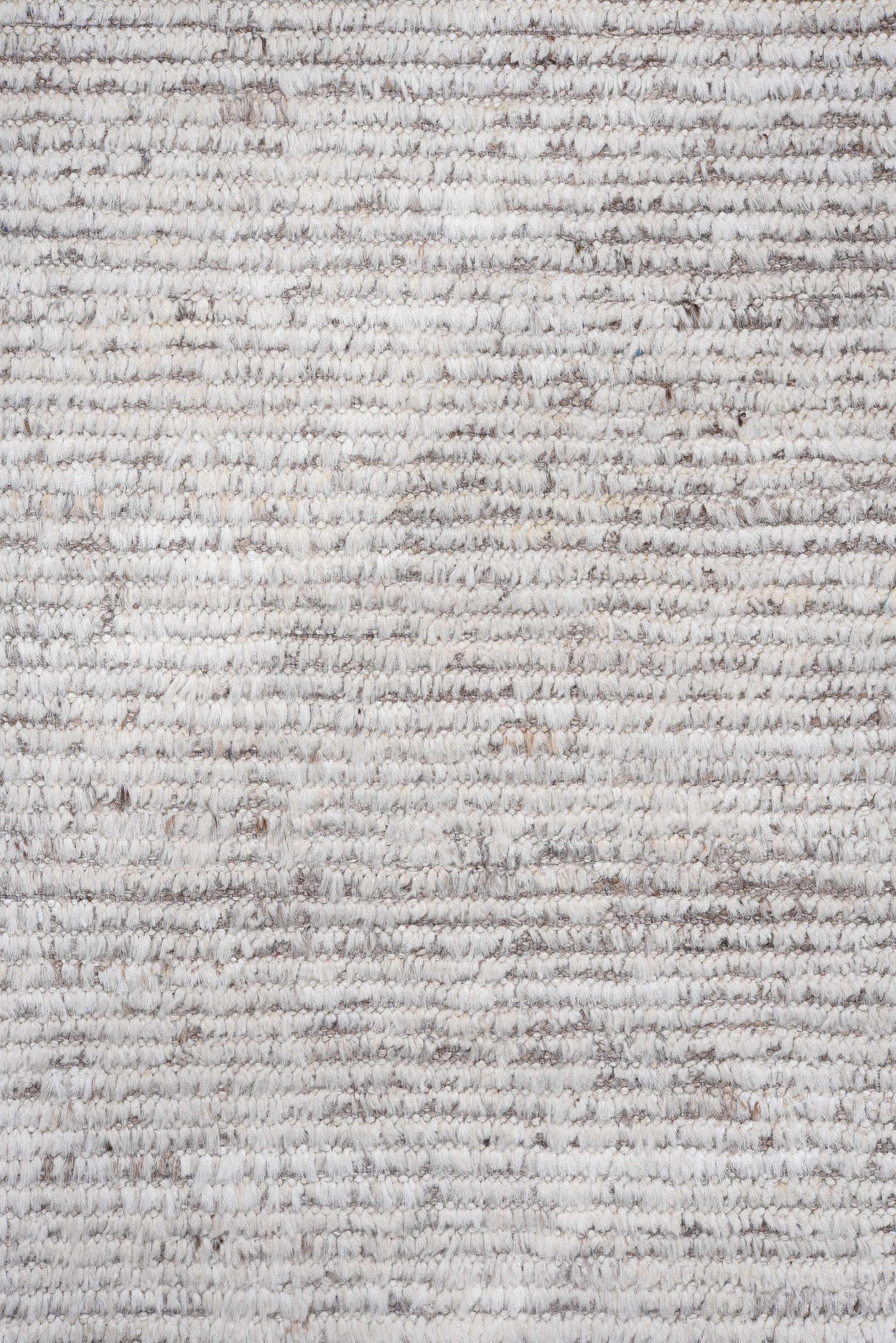 3' x 14' one-of-a-kind handmade vintage Tulu runner rug. Color palette: ivory, taupe, gray, cream, beige