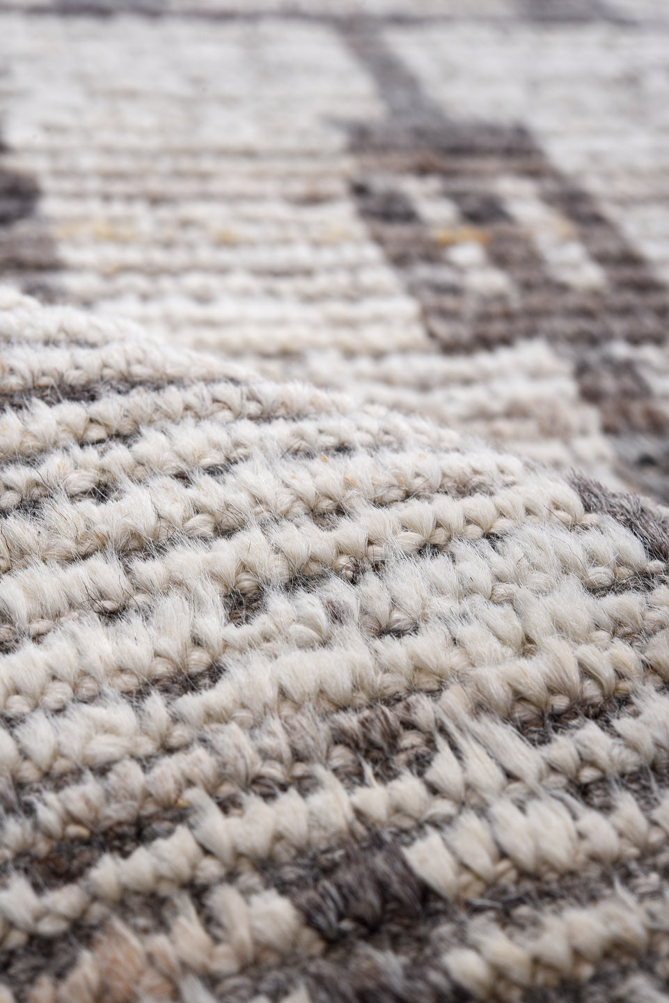 3' x 16' one-of-a-kind handmade vintage Tulu runner rug. Color palette: black, dark gray, dim gray, gainsboro, gray