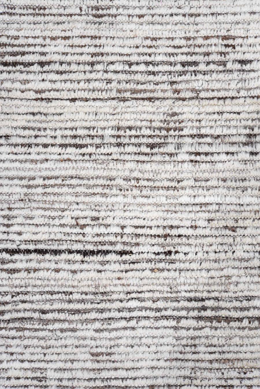 3' x 12' one-of-a-kind handmade vintage Tulu runner rug. Color palette: ivory, gray, charcoal, black