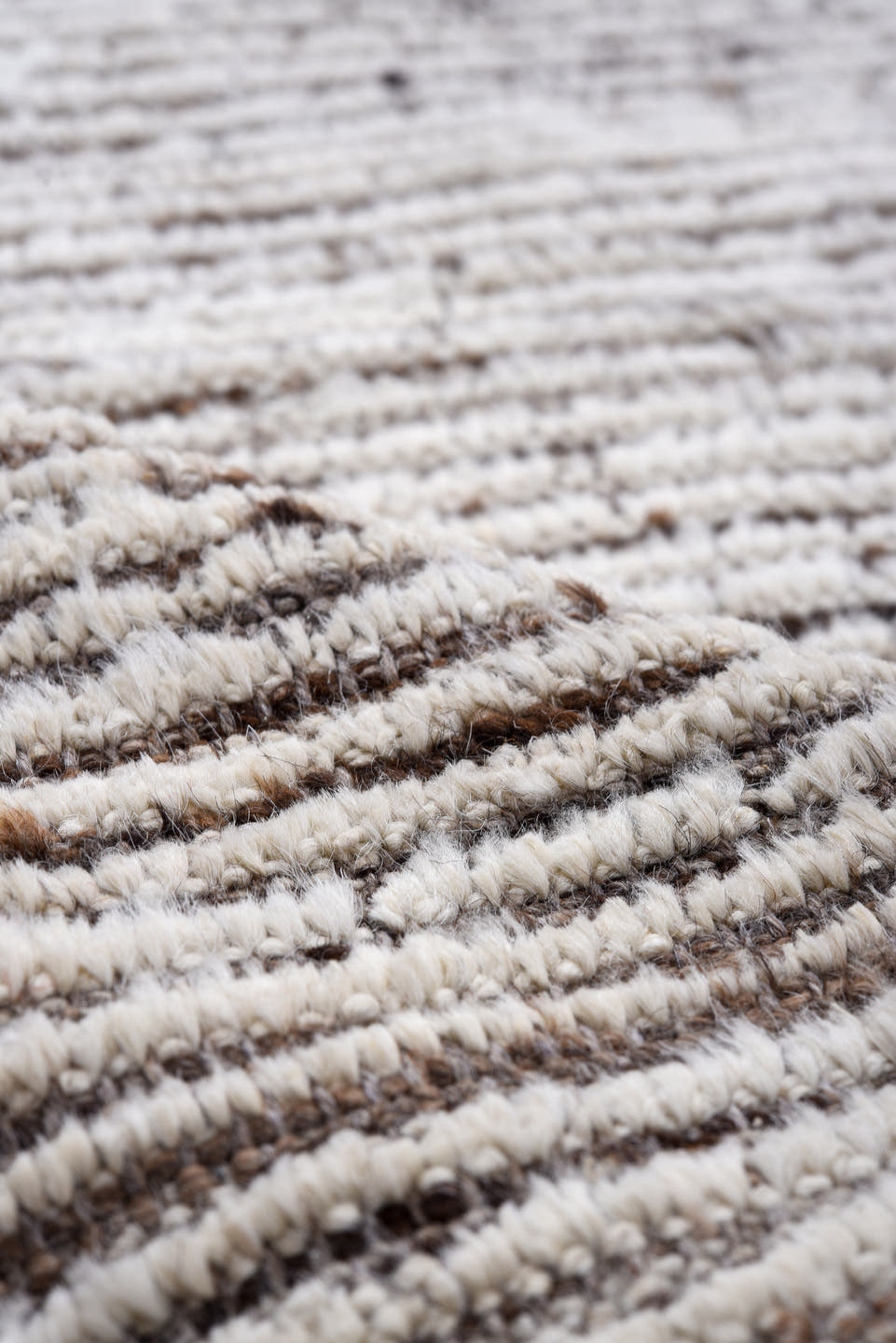3' x 12' one-of-a-kind handmade vintage Tulu runner rug. Color palette: ivory, gray, charcoal, black