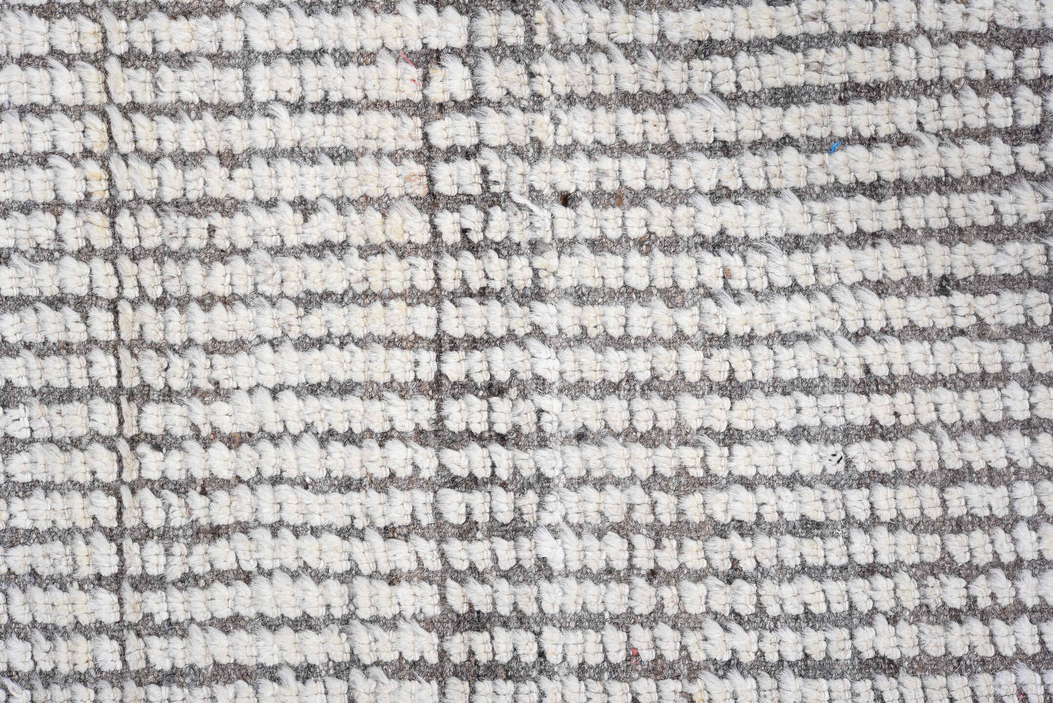 3' x 12' one-of-a-kind handmade vintage Tulu runner rug. Color palette: black, charcoal, dark gray, dim gray, gainsboro