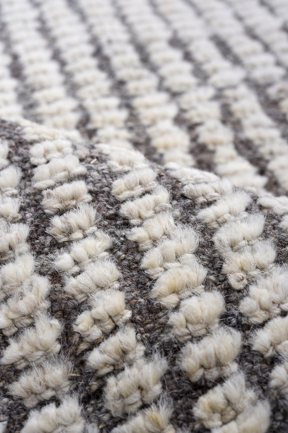 3' x 12' one-of-a-kind handmade vintage Tulu runner rug. Color palette: black, charcoal, dark gray, dim gray, gainsboro