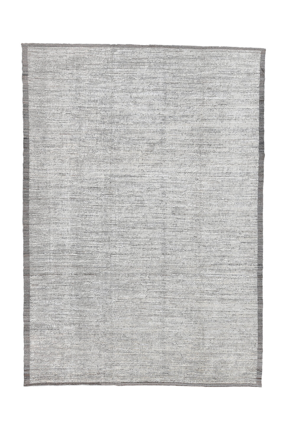 9' x 12' one-of-a-kind handmade vintage Tulu large size rug. Color palette: black, charcoal, dark gray, dim gray, gainsboro