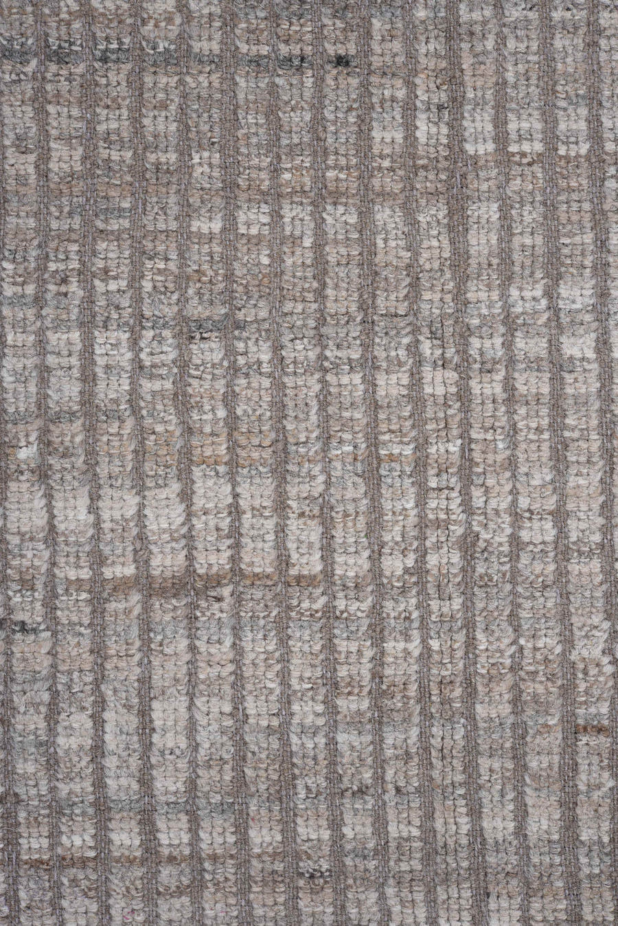 6' x 8' one-of-a-kind handmade vintage Tulu medium size rug. Color palette: taupe, ivory, brown, gray, beige