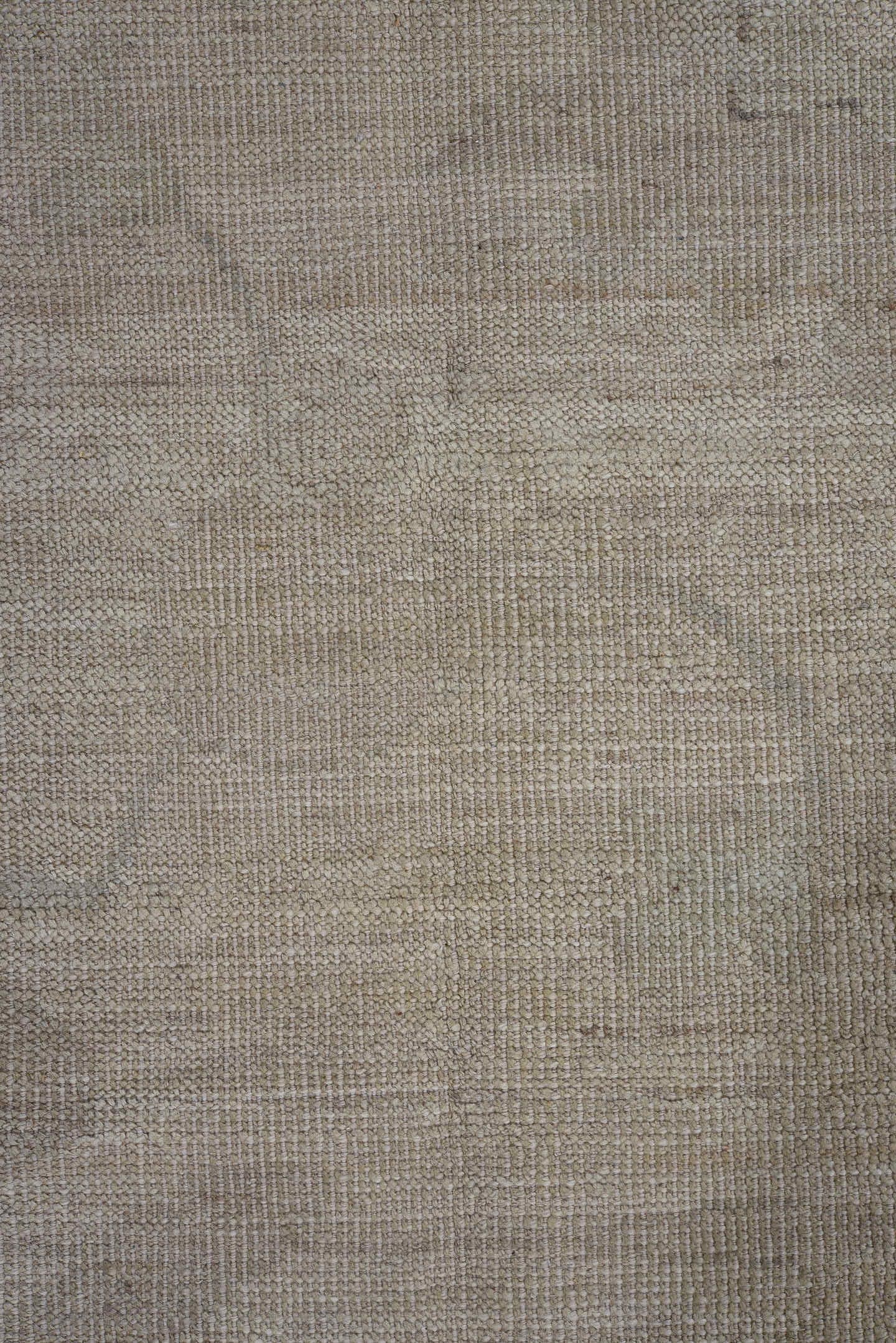 10' x 13' one-of-a-kind handmade vintage Tulu large size rug. Color palette: beige, ivory, taupe, sage, pale blue, sand