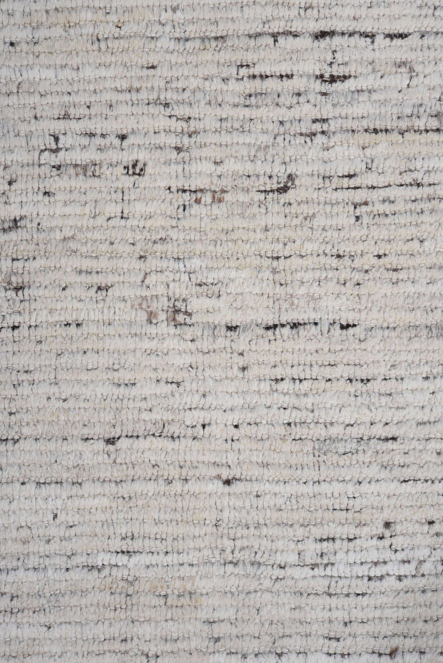 8' x 9' one-of-a-kind handmade vintage Tulu large size rug. Color palette: ivory, charcoal, taupe, brown, cream, gray, black