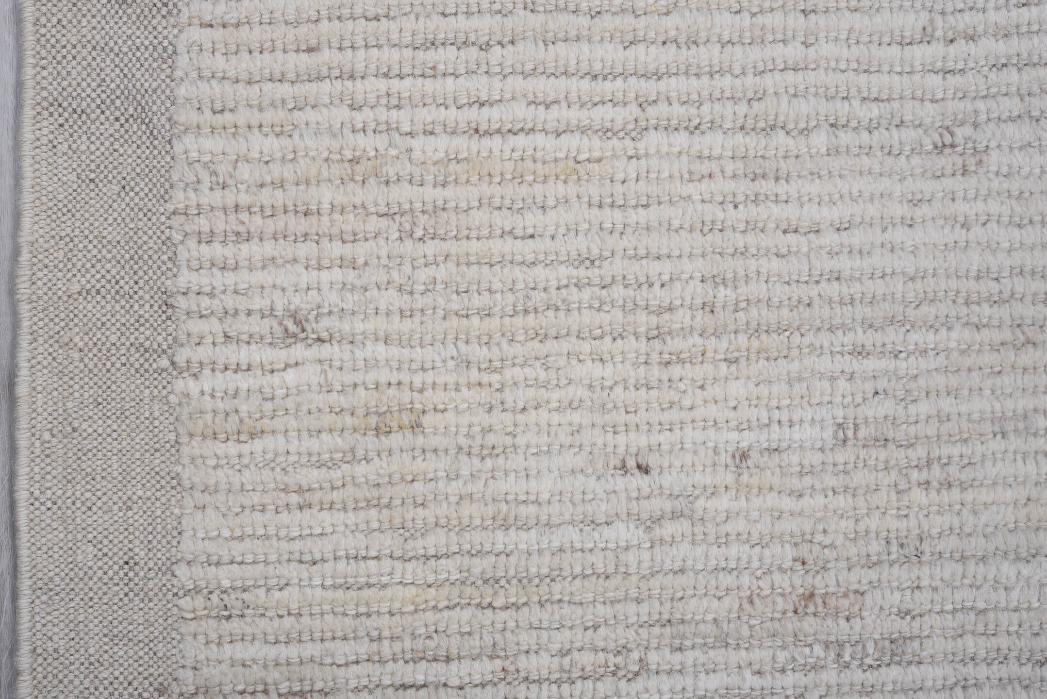 3' x 10' one-of-a-kind handmade vintage Tulu runner rug. Color palette: dark gray, dim gray, gainsboro, gray, light gray