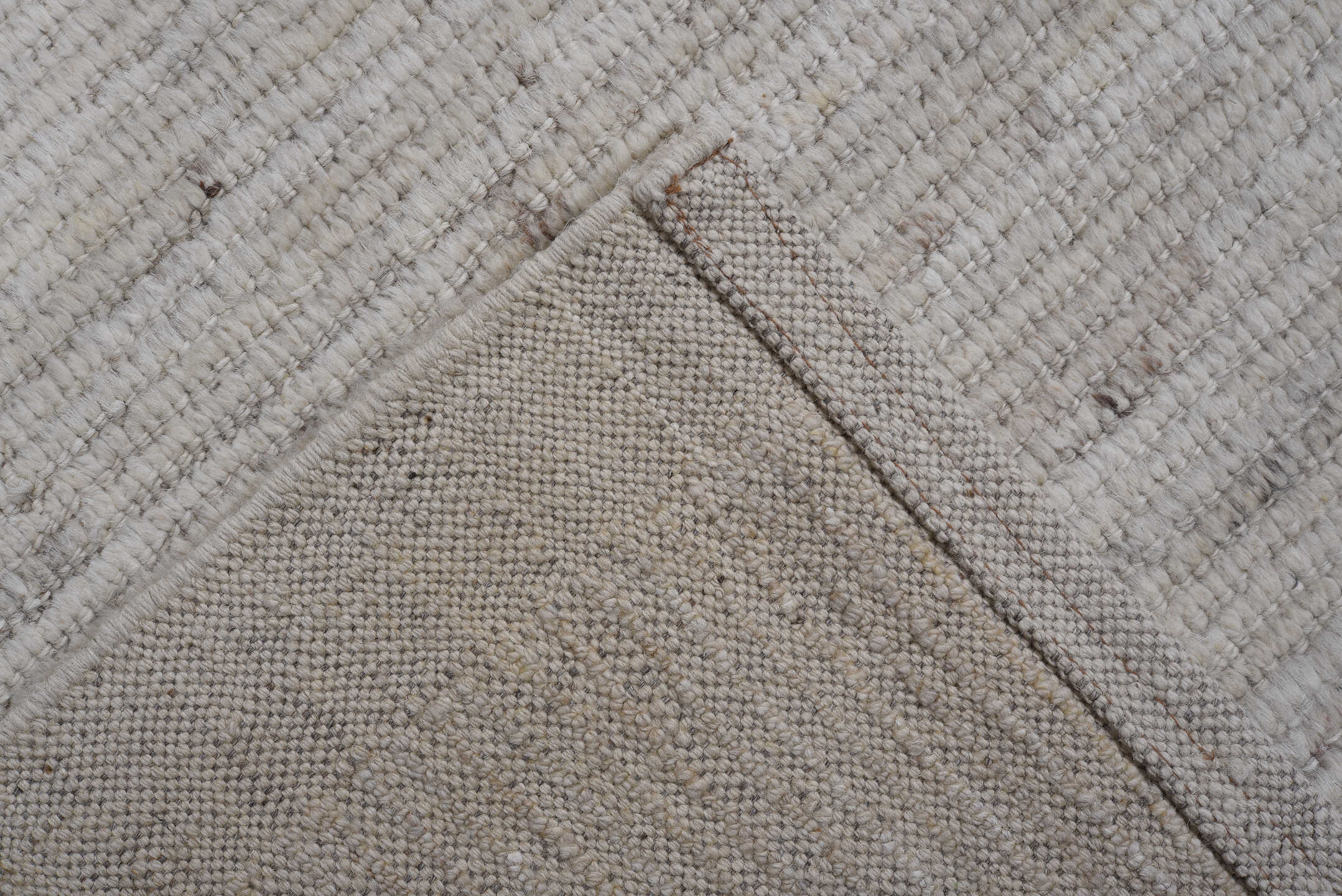 3' x 10' one-of-a-kind handmade vintage Tulu runner rug. Color palette: dark gray, dim gray, gainsboro, gray, light gray