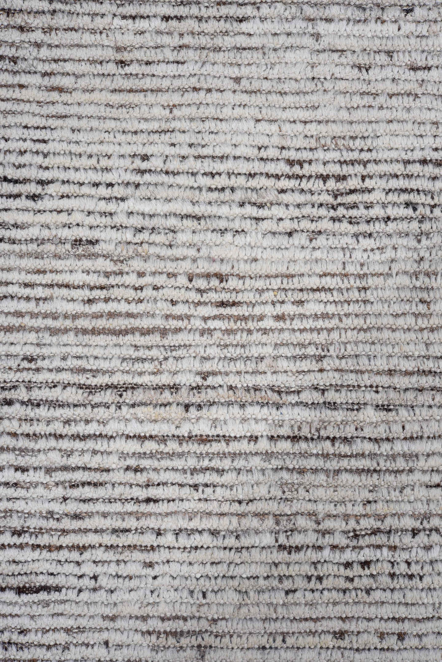 2' x 14' one-of-a-kind handmade vintage Tulu runner rug. Color palette: ivory, brown, taupe, charcoal, beige, gray, black